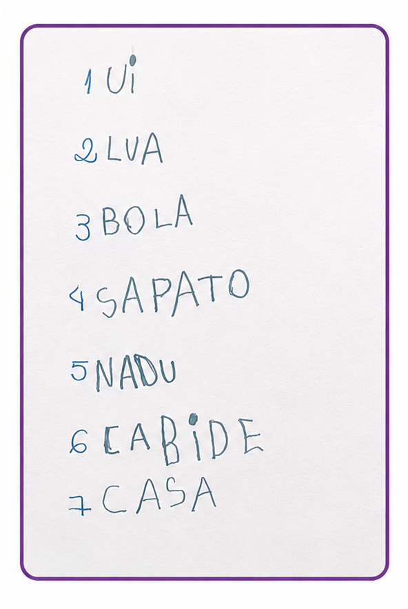 PARA ESSA ESCRITA (após intervenção)